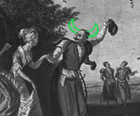 Historical illustration of Polish nobility celebrating